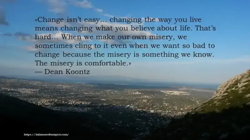 misery is comfortable misery is comfortable