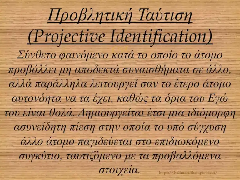 προβλητικη ταυτιση