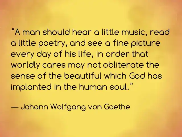 a man should hear a little music