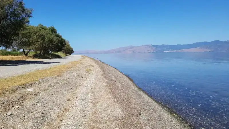 Θεραπευτική πεζοπορία στη φύση περίπατος πλάι στη θάλασσα