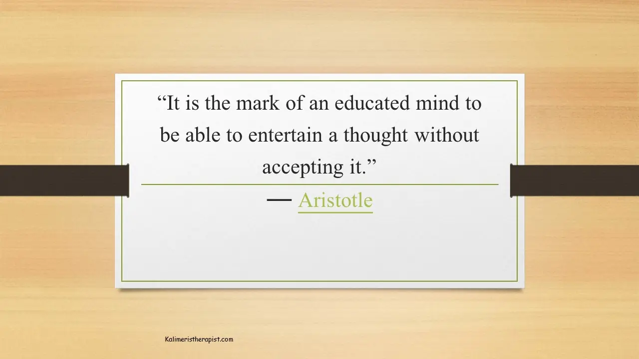 Η σκέψη μας και η αντίληψη των γεγονότων