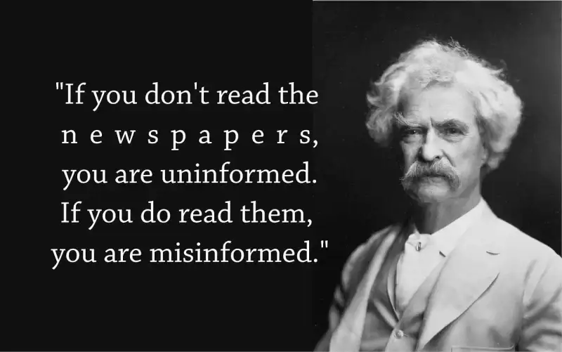 ΜΜΕ, fake news & παραπληροφόρηση: Ενημερωθείτε & προστατευθείτε Ο Μark Τwain για την παραπληροφόρηση