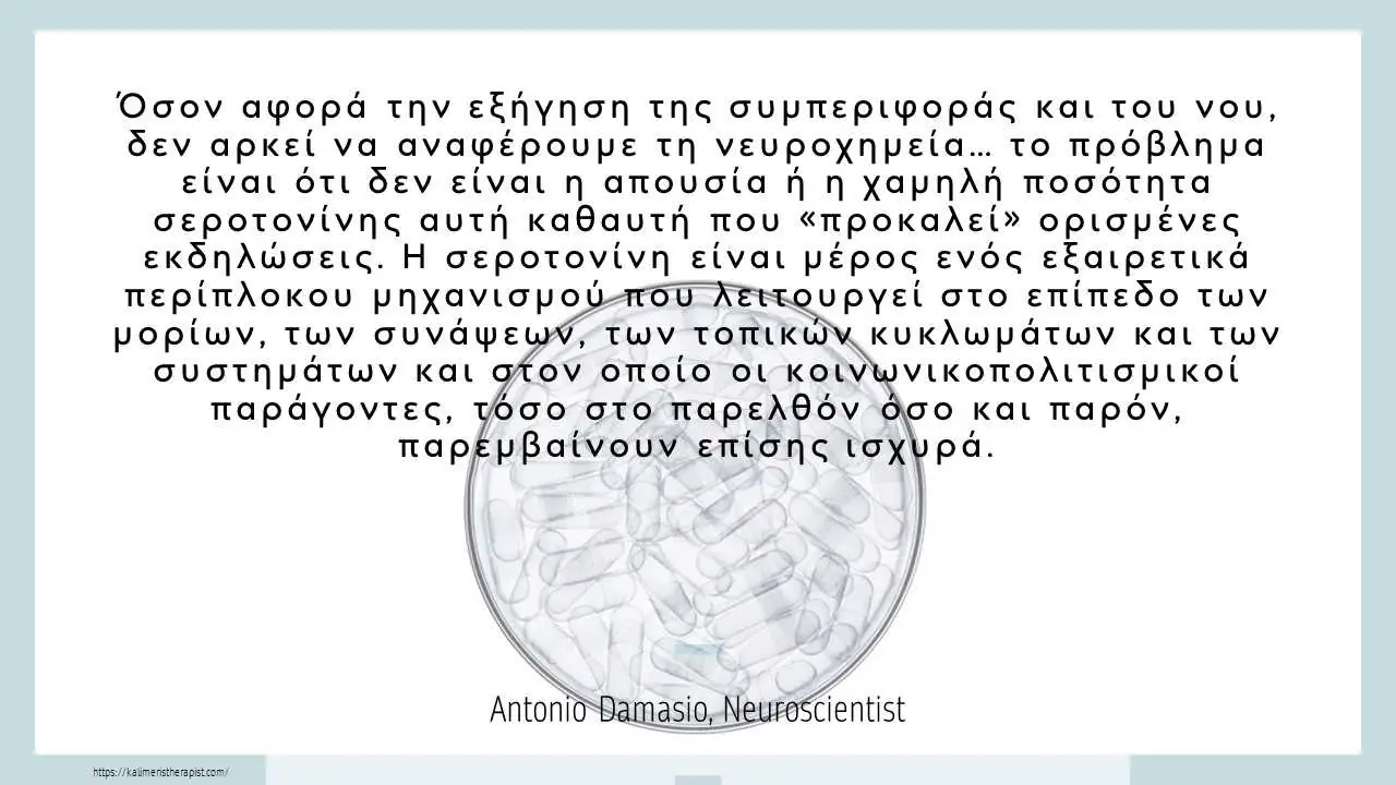σεροτονινη συμπεριφορα