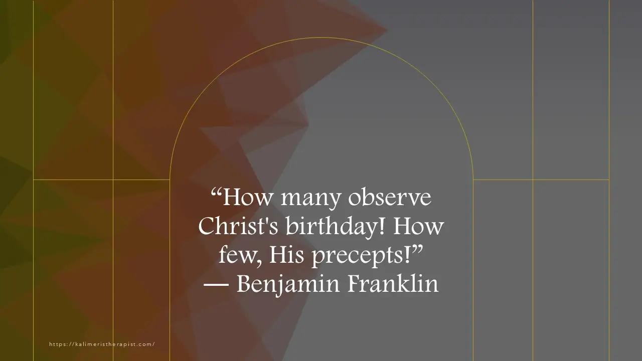 How many observe Christ’s birthday Πόσο πολλοί παρατηρούν τα γενέθλια του Χριστού Πόσο λίγοι τα διδάγματά του