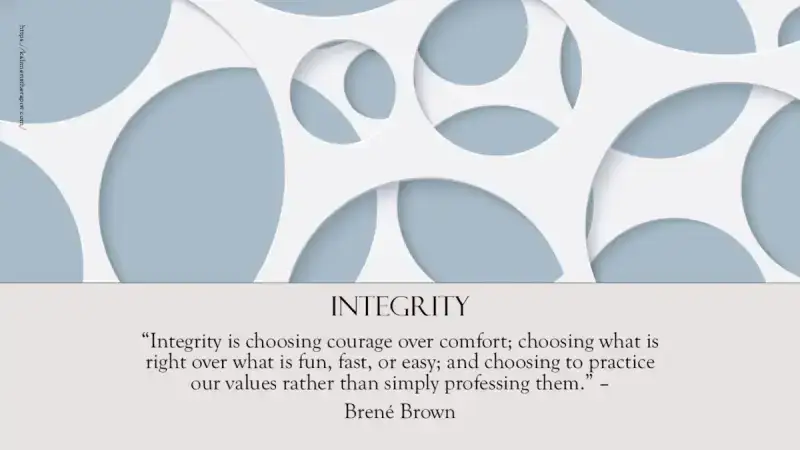 Integrity ακεραιότητα - αξίες