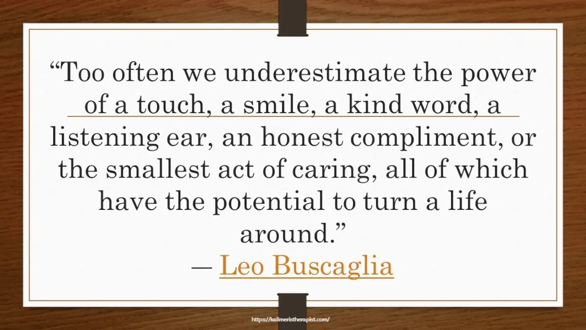 too often we underestimate the power