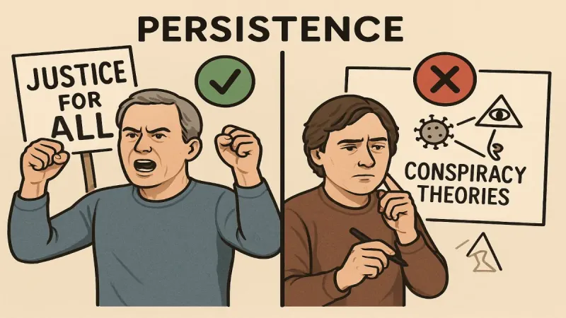 επιμονή χαρακτηριστικό προσωπικότητας με διττή φύση